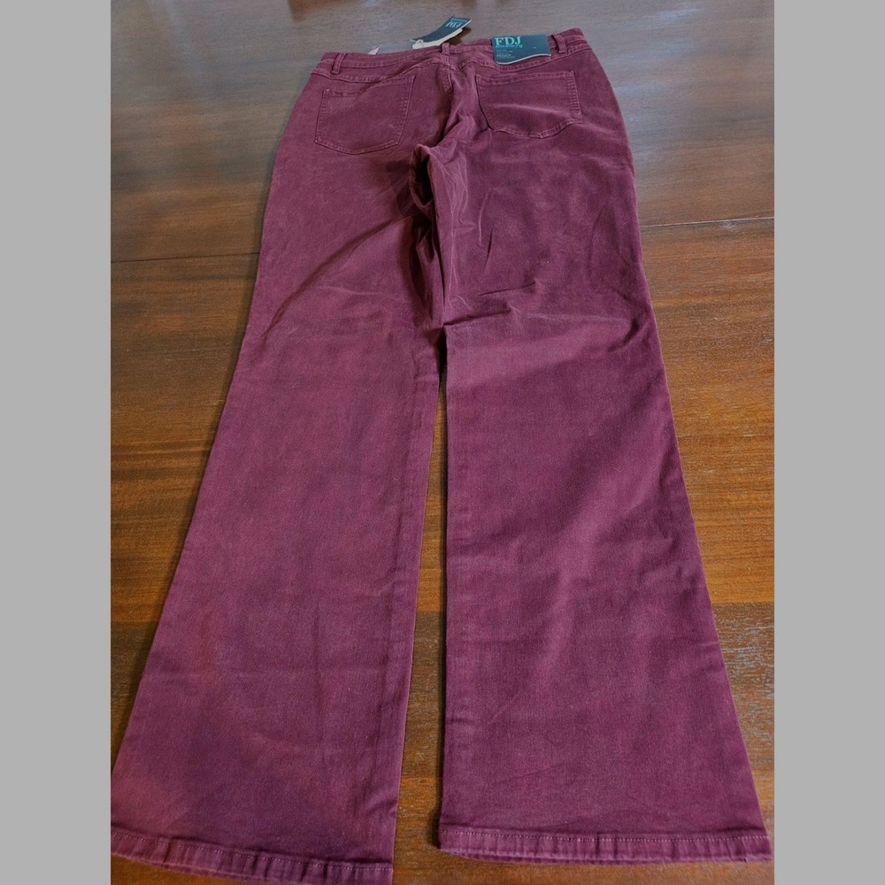 FDJ French Dressing Jeans Peggy Bootcut Womens 16 Merlot Curvy High Rise NWT